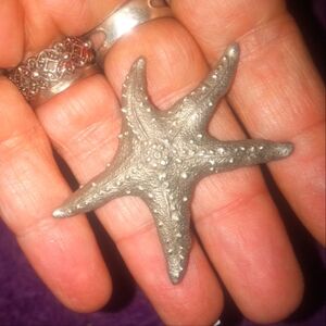 2003 Pewter Sea Star Figurine Baudville